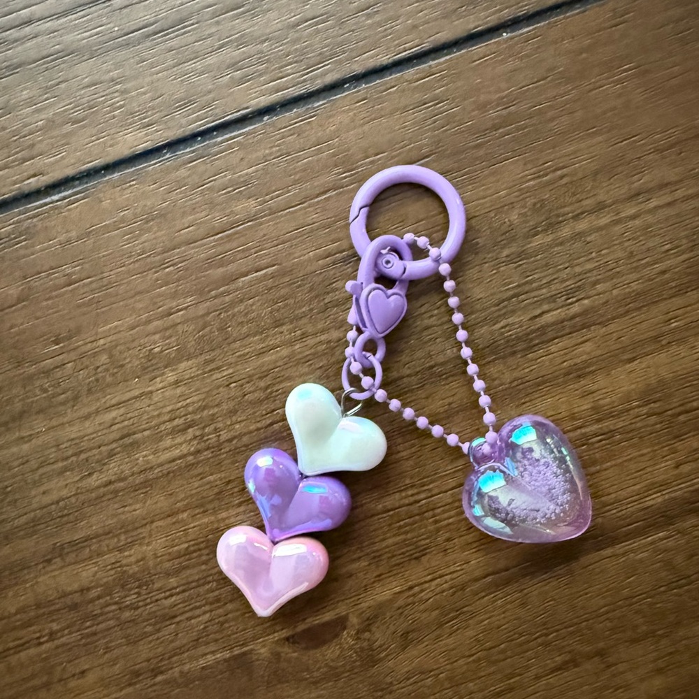 Heart Charm Keychain